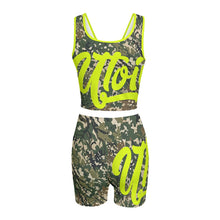 Load image into Gallery viewer, UTO IV Textile No. 012 — Ghost Timber Women's Yoga Set
