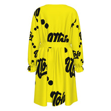 Load image into Gallery viewer, UTO IV Women's V-neck Dress With Waistband (Plus Size)
