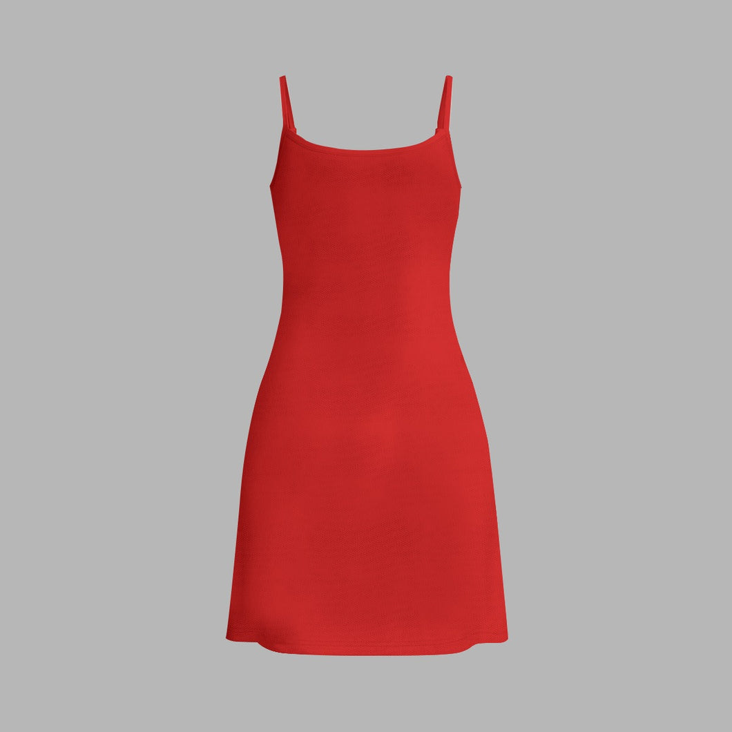 All-Over Print Women's Double-Layer Mesh Dress