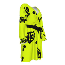 Load image into Gallery viewer, UTO IV Women's V-neck Dress With Waistband (Plus Size)
