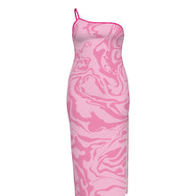 Load image into Gallery viewer, UTO IV Plus Size Oblique-Shoulder Dress
