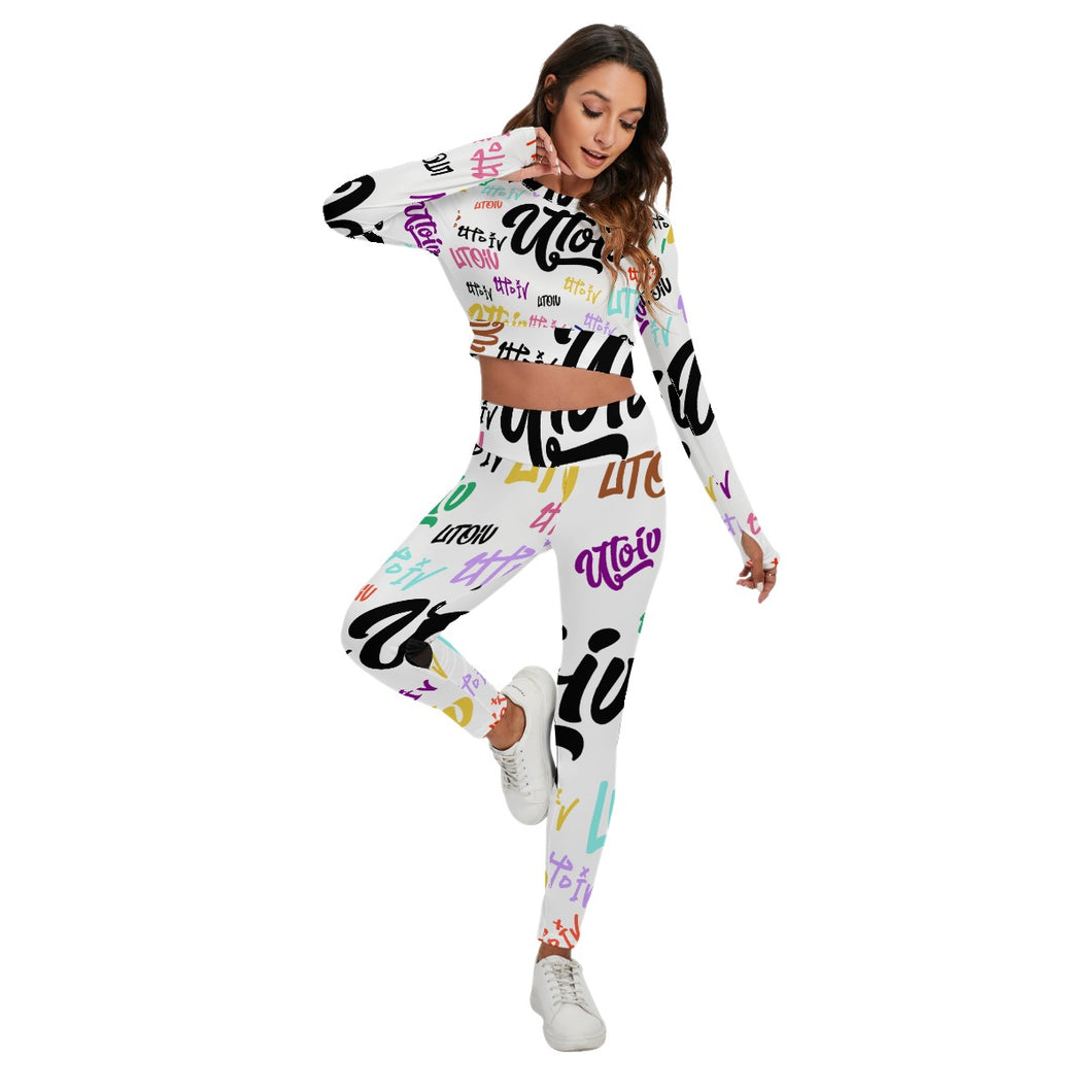 UTO IV Women's Sport Set With Backless Top And Leggings