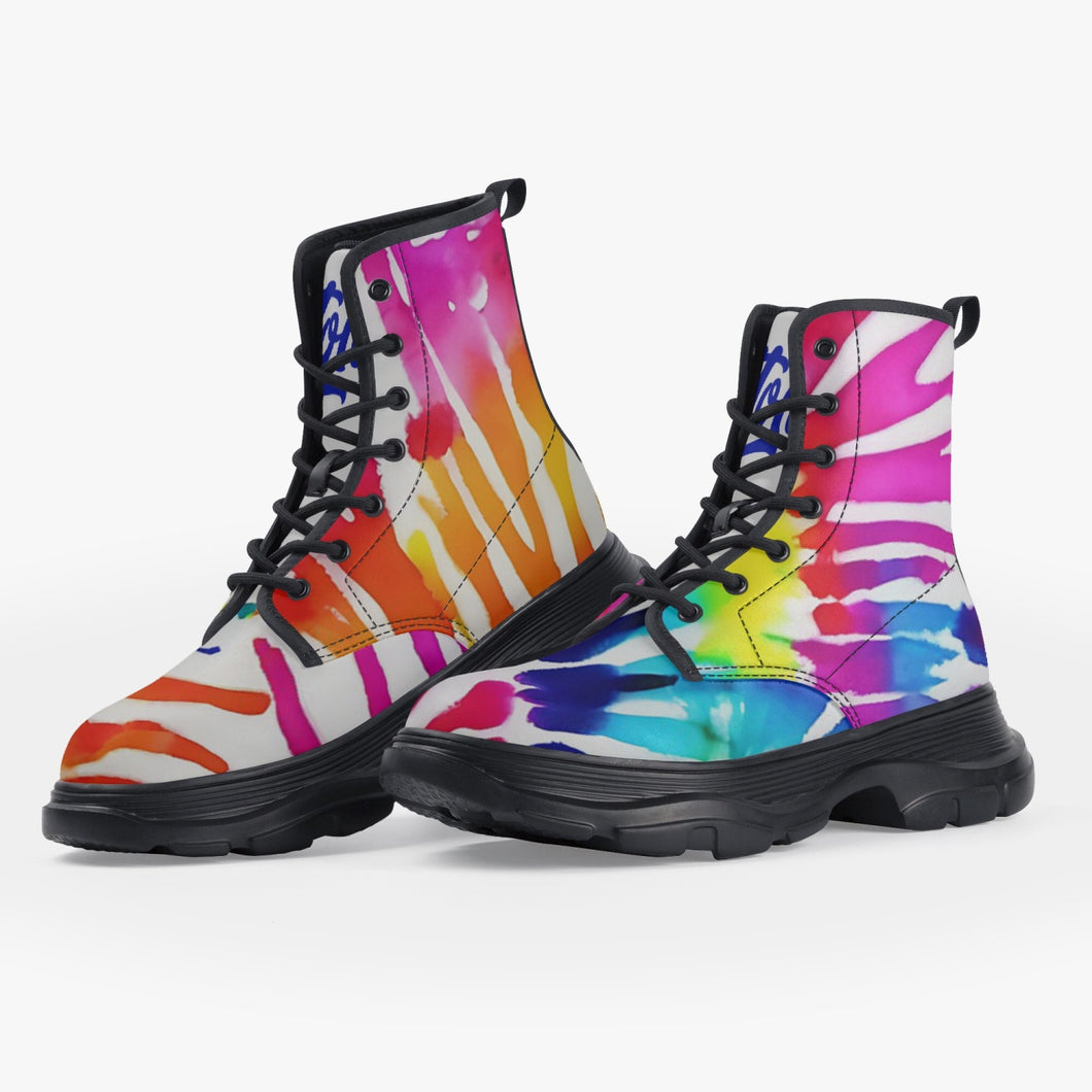 UTO IV Casual Leather Chunky Boots