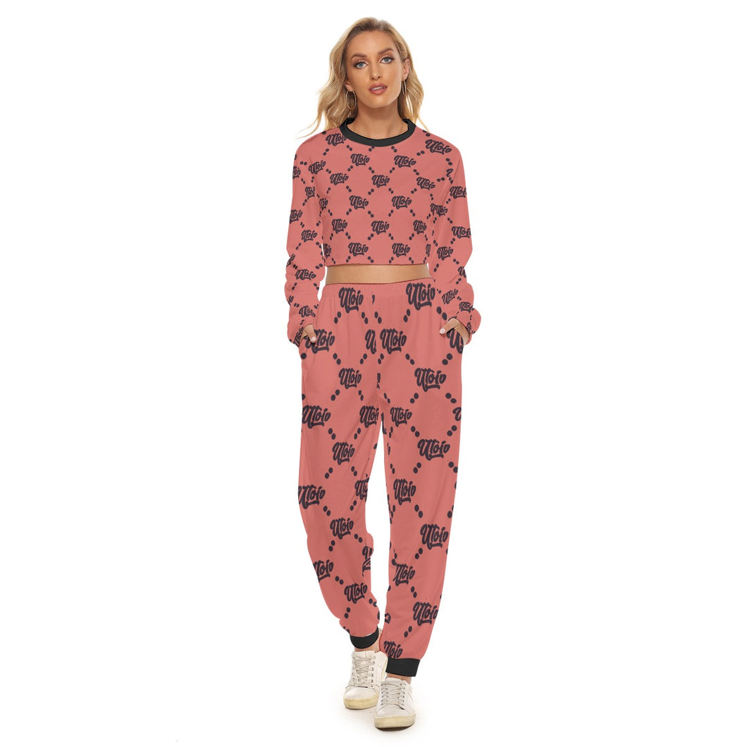 UTO IV Women's Crop Sweatshirt Suit