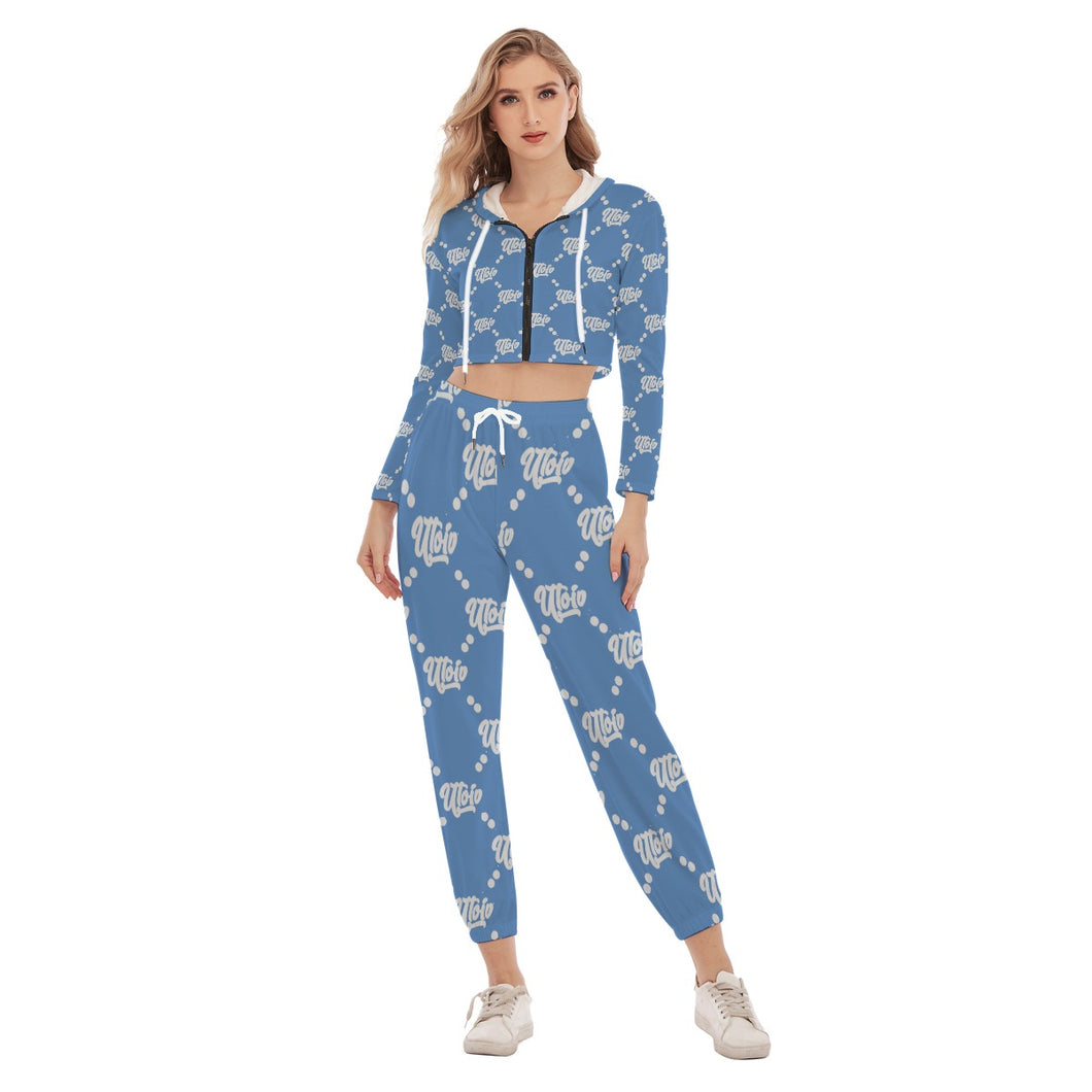 UTO IV Women's Crop Hoodie Sports Set