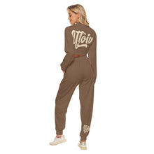 Load image into Gallery viewer, UTO IV &quot;Kahawia&quot; Women&#39;s Crop Sweatshirt Suit
