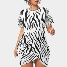 Load image into Gallery viewer, UTO IV Women’s Stacked Hem Dress With Short Sleeve（Plus Size）
