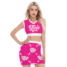 Load image into Gallery viewer, UTO IV V-Neck Vest Skirt Suit
