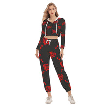 Load image into Gallery viewer, UTO IV &quot;Calotes&quot; Women&#39;s Crop Hoodie Sports Set
