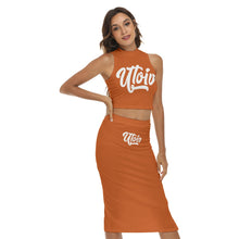 Load image into Gallery viewer, UTO IV Women&#39;s Tank Top &amp; Split High Skirt Set
