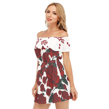 Load image into Gallery viewer, UTO IV &quot;V-Day 23&quot; Women&#39;s Off-shoulder Dress With Ruffle
