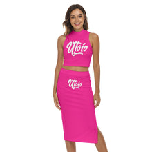 Load image into Gallery viewer, UTO IV Women's Tank Top &amp; Split High Skirt Set
