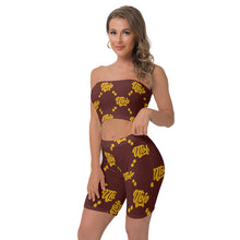 Load image into Gallery viewer, UTO IV Women&#39;s Breast Wrap Shorts Suit

