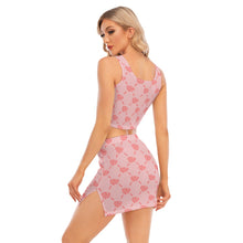 Load image into Gallery viewer, UTO IV Women&#39;s Camisole And Hip Skirt Suit
