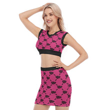 Load image into Gallery viewer, UTO IV V-Neck Vest Skirt Suit
