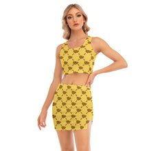 Load image into Gallery viewer, UTO IV Women&#39;s Camisole And Hip Skirt Suit
