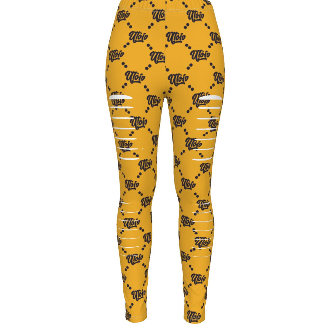 UTO IV Women's Ripped Leggings