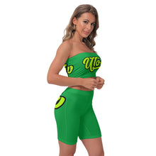 Load image into Gallery viewer, UTO IV Women&#39;s Breast Wrap Shorts Suit
