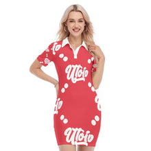 Load image into Gallery viewer, UTO IV Women&#39;s Polo Collar Dress
