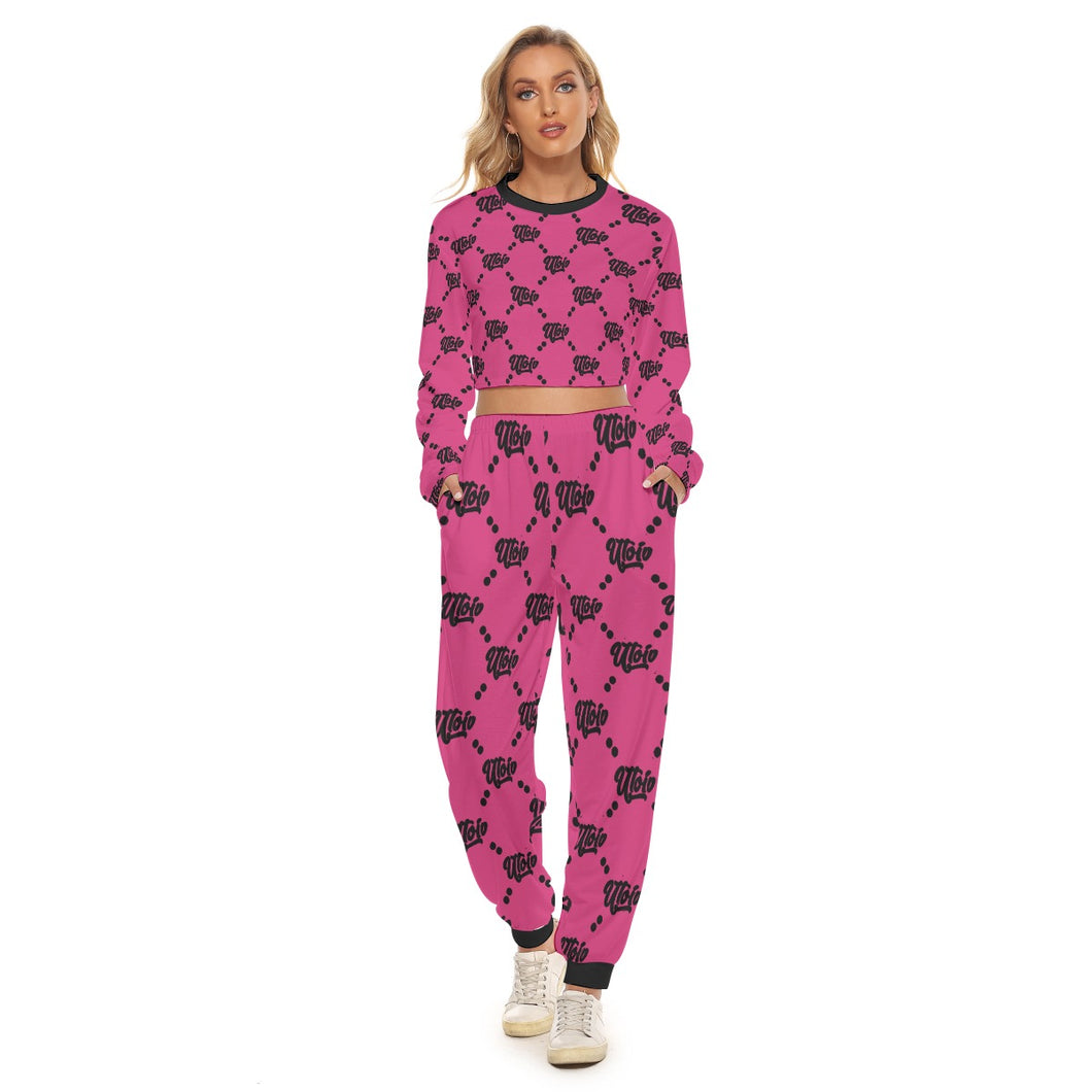 UTO IV Women's Crop Sweatshirt Suit