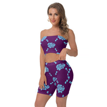 Load image into Gallery viewer, UTO IV Women&#39;s Breast Wrap Shorts Suit
