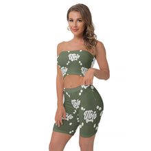 Load image into Gallery viewer, UTO IV Women&#39;s Breast Wrap Shorts Suit
