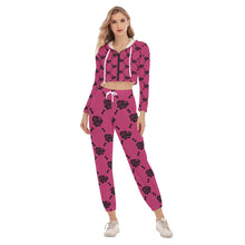 Load image into Gallery viewer, UTO IV Women&#39;s Crop Hoodie Sports Set
