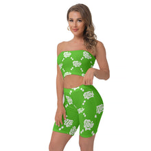 Load image into Gallery viewer, UTO IV Women&#39;s Breast Wrap Shorts Suit
