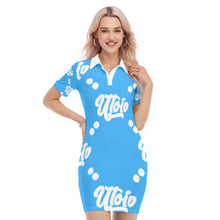 Load image into Gallery viewer, UTO IV Women&#39;s Polo Collar Dress

