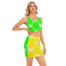 Load image into Gallery viewer, UTO IV Women&#39;s Camisole And Hip Skirt Suit
