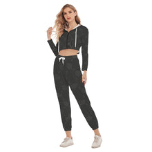 Load image into Gallery viewer, UTO IV Women&#39;s Crop Hoodie Sports Set

