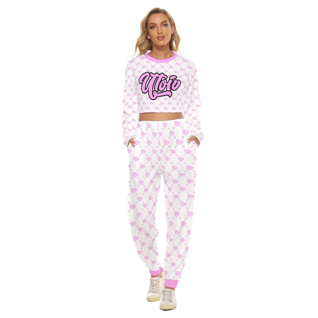 UTO IV Women's Crop Sweatshirt Suit