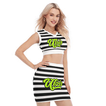 Load image into Gallery viewer, UTO IV V-Neck Vest Skirt Suit
