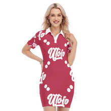 Load image into Gallery viewer, UTO IV Women&#39;s Polo Collar Dress
