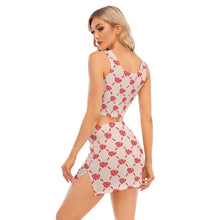 Load image into Gallery viewer, UTO IV &quot;Cheesecake&quot; Women&#39;s Camisole And Hip Skirt Suit
