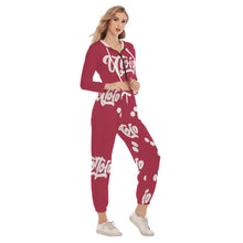 Load image into Gallery viewer, UTO IV Women&#39;s Crop Hoodie Sports Set
