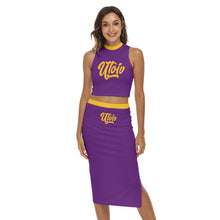 Load image into Gallery viewer, UTO IV Women&#39;s Tank Top &amp; Split High Skirt Set
