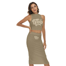 Load image into Gallery viewer, UTO IV Women&#39;s Tank Top &amp; Split High Skirt Set
