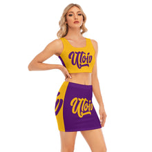 Load image into Gallery viewer, UTO IV Women&#39;s Camisole And Hip Skirt Suit
