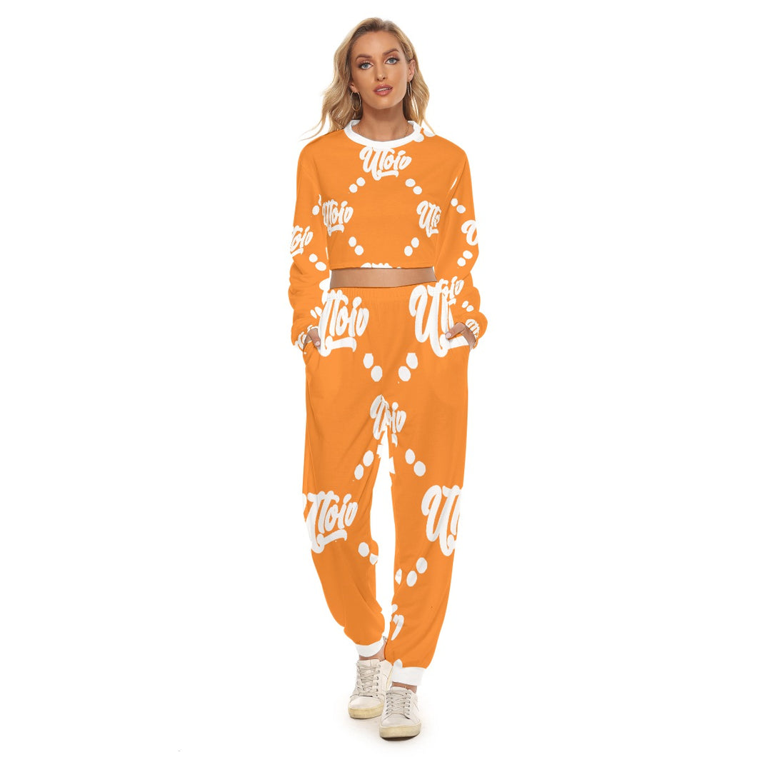 UTO IV Women's Crop Sweatshirt Suit