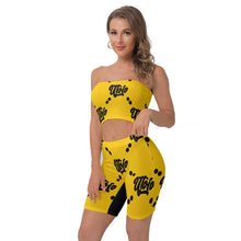 Load image into Gallery viewer, UTO IV Women&#39;s Breast Wrap Shorts Suit
