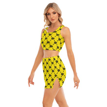 Load image into Gallery viewer, UTO IV Women&#39;s Camisole And Hip Skirt Suit
