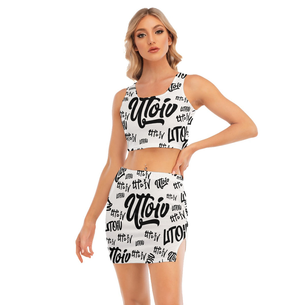 UTO IV Women's Camisole And Hip Skirt Suit