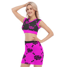 Load image into Gallery viewer, UTO IV V-Neck Vest Skirt Suit
