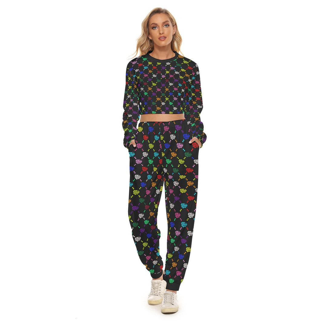UTO IV Women's Crop Sweatshirt Suit