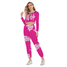 Load image into Gallery viewer, UTO IV Women&#39;s Crop Hoodie Sports Set
