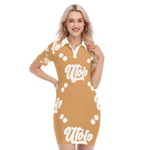 Load image into Gallery viewer, UTO IV Women&#39;s Polo Collar Dress
