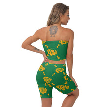 Load image into Gallery viewer, UTO IV Women&#39;s Breast Wrap Shorts Suit
