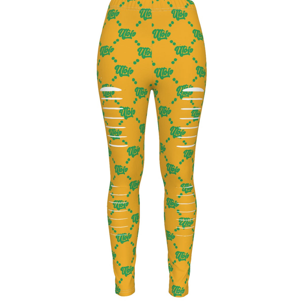 UTO IV Women's Ripped Leggings