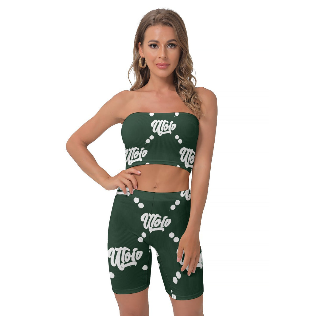 UTO IV Women's Breast Wrap Shorts Suit